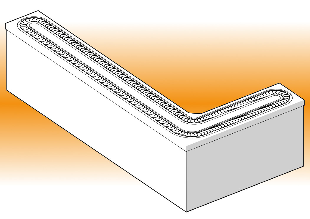 CF System, conveyor belt sushi 'L' shape