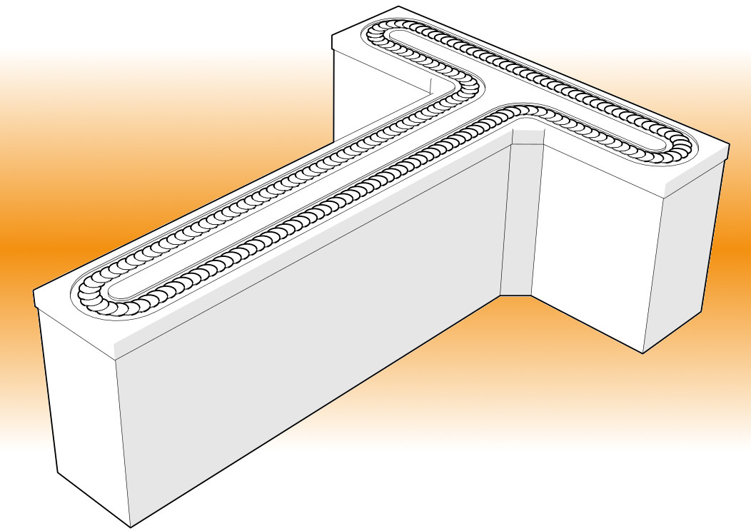 CF System, conveyor belt sushi 'T' shape