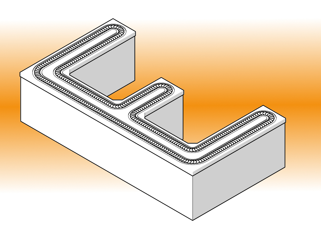 CF System, conveyor belt sushi 'E' shape