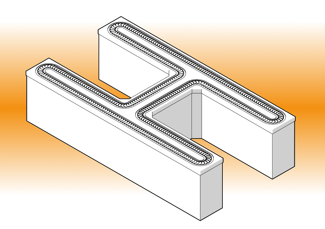 CF System, conveyor belt sushi 'H' shape